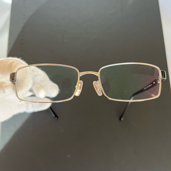 🆕 VERSACE Silver-Tone Metal Rimmed Clear Glasses 54-16-140mm • RX Friendly • NIB - Picture 5 of 13